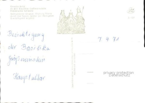 Goessweinstein Gnadenbild in der Basilika Gössweinstei – Bild 2