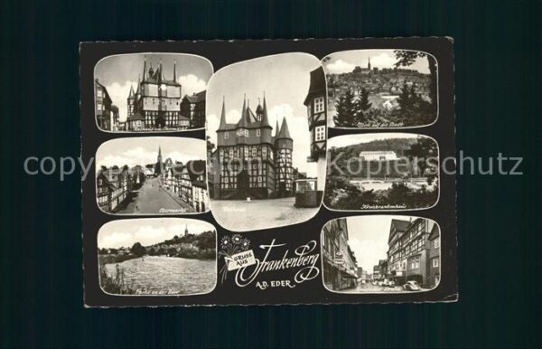 Frankenberg Eder Rathaus Obermarkt Stadtblick Kreiskrank