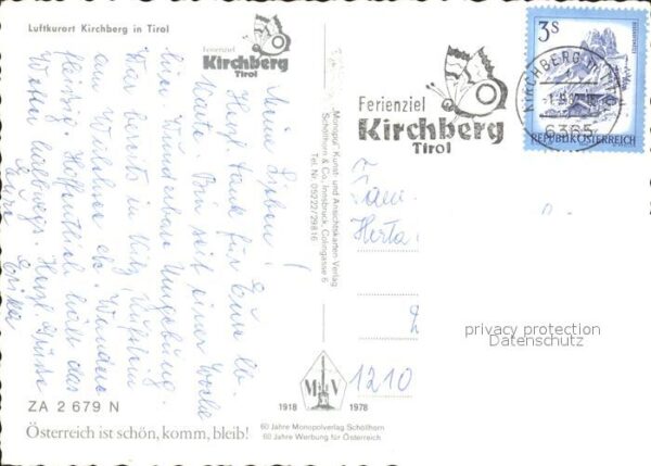 Kirchberg Tirol Dorfpartie Teilansicht Panorama See – Bild 2