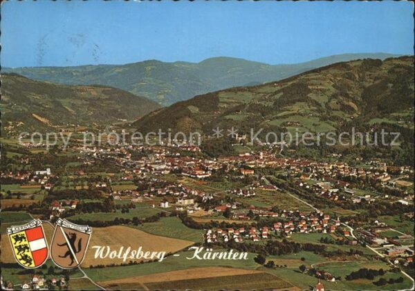 Wolfsberg Kaernten im Lavanttal Fliegeraufnahme