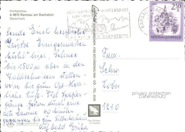 Ramsau Dachstein Steiermark Totalansicht mit Bischofsmütze Torstein – Bild 2