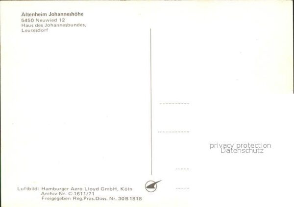 Neuwied Rhein Altenheim Johanneshöhe Fliegeraufnahme – Bild 2