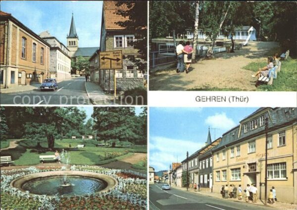 Gehren Thueringen Dimitroffstrasse Badeteich Marktstrasse