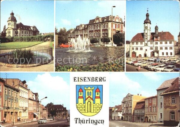 Eisenberg Thueringen Platz der Republik Rathaus Ernst Thälma
