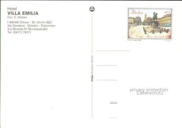 Ortisei St Ulrich Hotel Villa Emilia – Bild 2