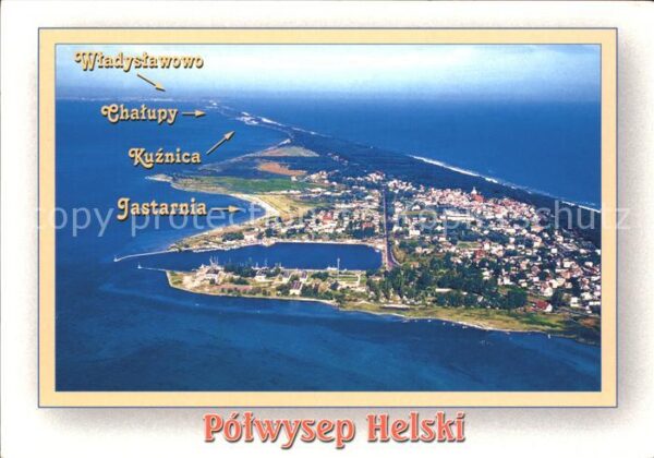 Polen Fliegeraufnahme Insel Potwysep Helski