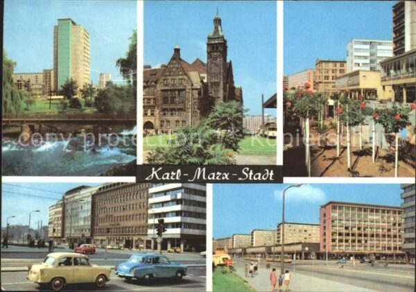 Karl-Marx-Stadt Rathaus Rosenhof Wilhelm Pieck Strasse