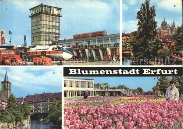 Erfurt Flughafen Krämerbrücke IGA Tulpenschau