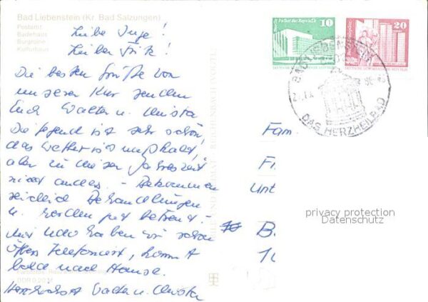 Bad Liebenstein Postamt Badehaus Burgruine – Bild 2