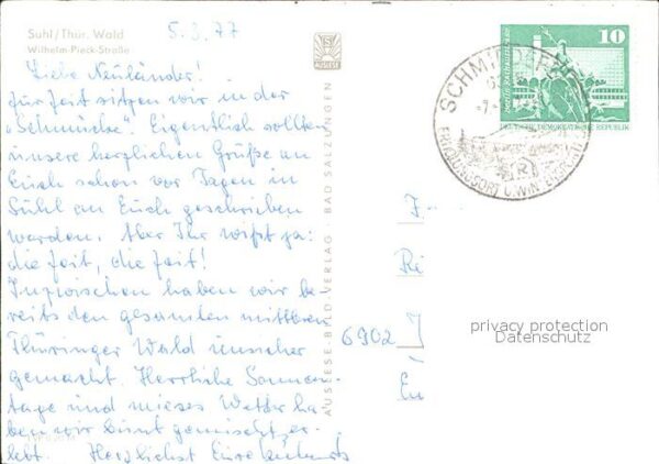 Suhl Thueringer Wald Wilhelm Pieck Strasse – Bild 2