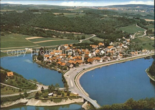 Edersee Niederwerbe Fliegeraufnahme