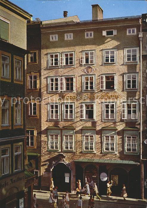 Salzburg Oesterreich Mozarts Geburtshaus Getreidegasse