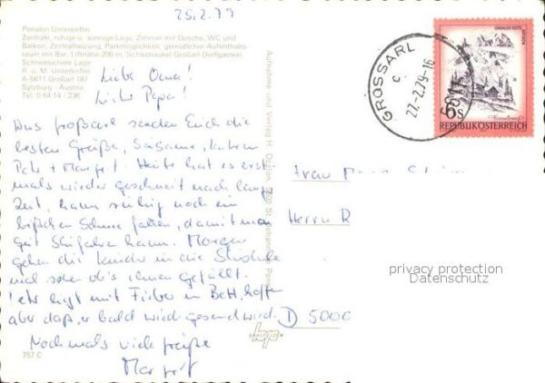 Grossarl Pension Unterkofler – Bild 2