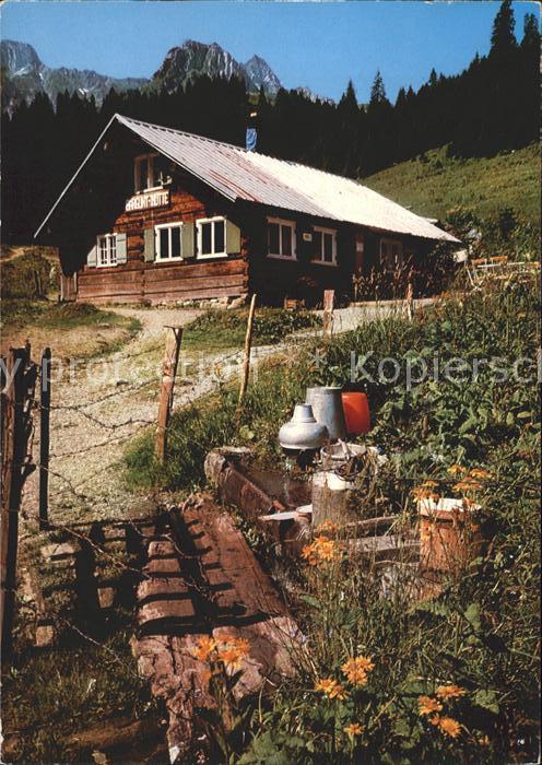 Oelberg Schoellach Bärgunt Hütte mit Älpelespitze