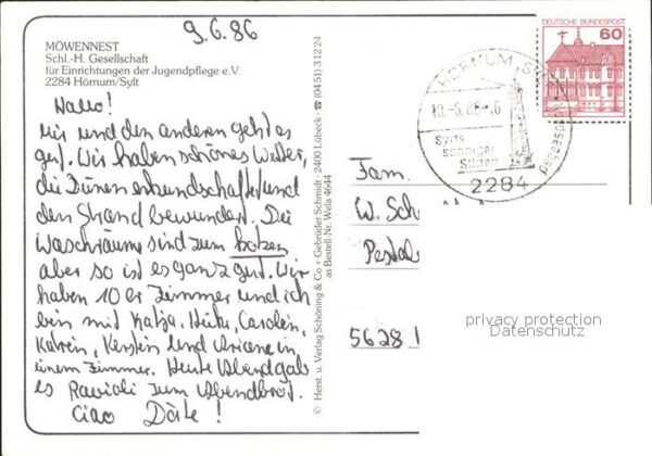 Hoernum Sylt Haus Möwennest Leuchtturm Fliegeraufnah – Bild 2