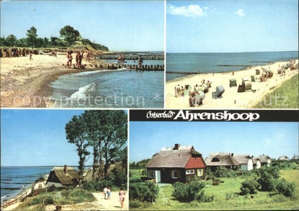 Ahrenshoop Ostseebad Strand Reetdachhäuser