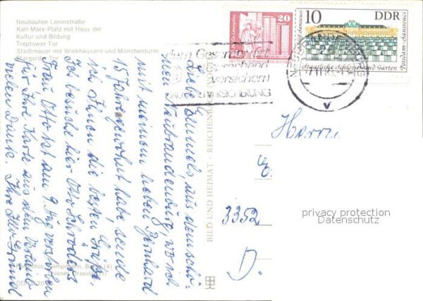 Neubrandenburg Karl Marx Platz Haus der Kultur und Bil – Bild 2