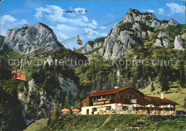 Hochfelln Bergen Bründlingalm Seilbahn