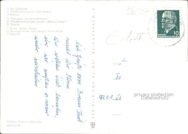 Gernrode Harz Erholungsheim Fritz Heckert Rathaus – Bild 2