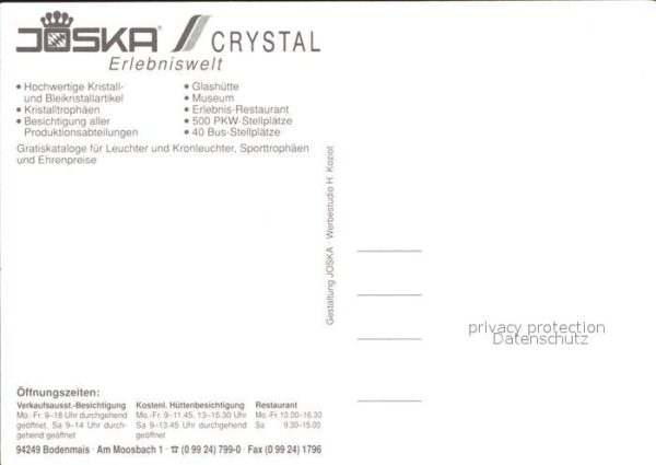 Bodenmais Joska Crystal Erlebniswelt Glasbläser K – Bild 2