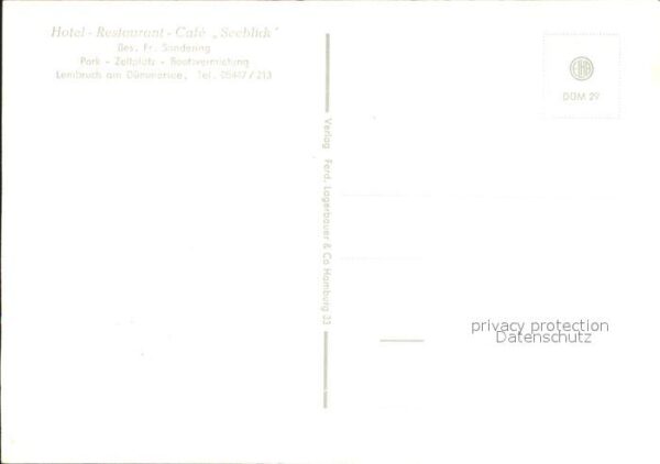 Duemmersee Mecklenburg-Vorpommern Hotel Restaurant Cafe Seeblick – Bild 2