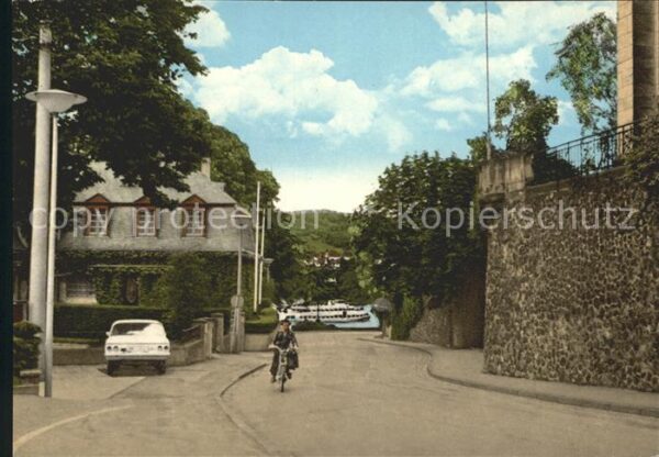 Remagen Deichgasse mit Rhein