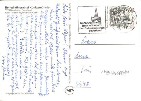 Meschede Benediktinerabtei Königsmünster Flieger – Bild 2