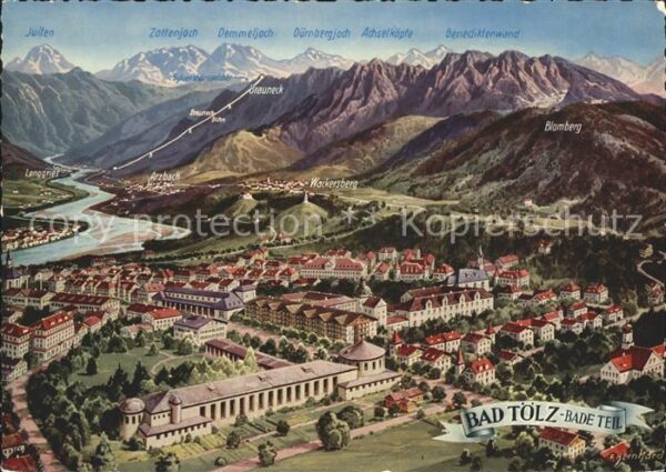 Bad Toelz mit Panoramakarte