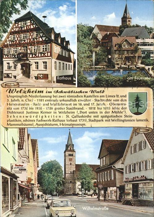Welzheim Rathaus Feuersee Wilhelmstrasse