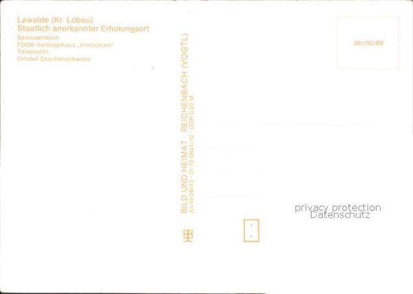 Lawalde FDGB Vertragshaus Kretscham Drachenschw – Bild 2