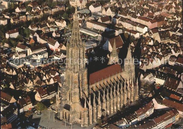 Ulm Donau Fliegeraufnahme Münster höchster Kircht