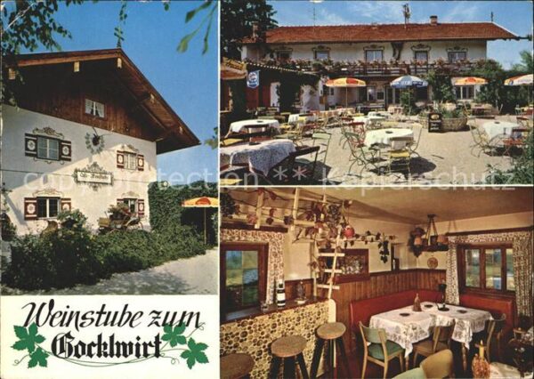 Weinberg Simssee Weinstube zum Gocklwirt Gartenwirtschaf