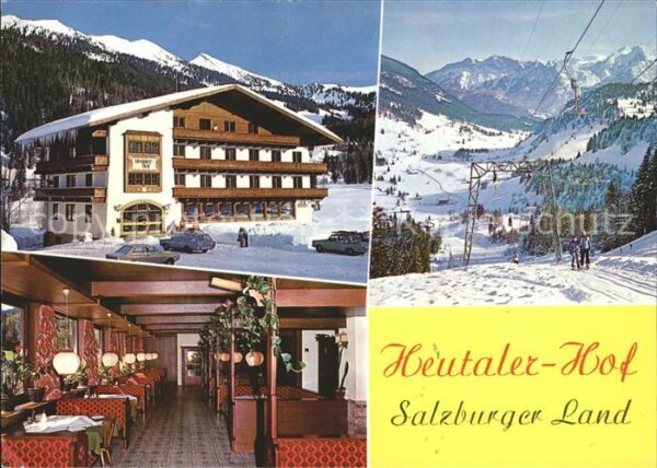 Heutal Unken Gasthof Pension Heutaler Hof Gastraum S