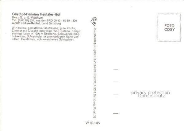 Heutal Unken Gasthof Pension Heutaler Hof Gastraum S – Bild 2