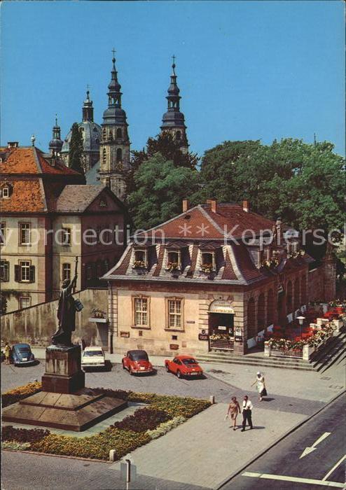 Fulda Bonifatius Denkmal Hauptwache und Dom
