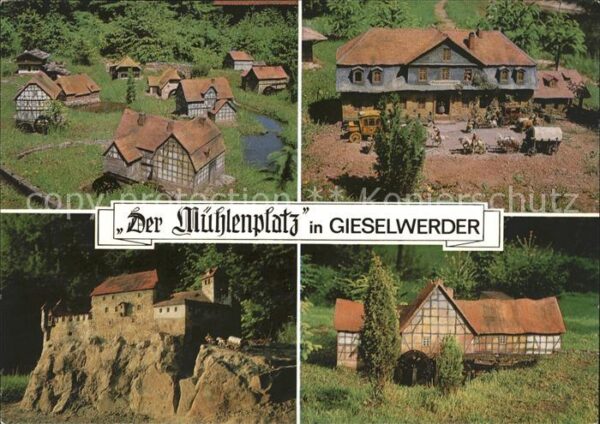 Gieselwerder Mühlenplatz Teilansichten