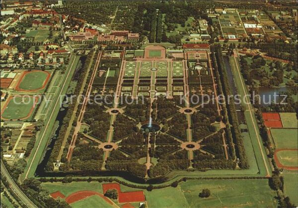 Herrenhausen Hannover Fliegeraufnahme des Gr Gartens
