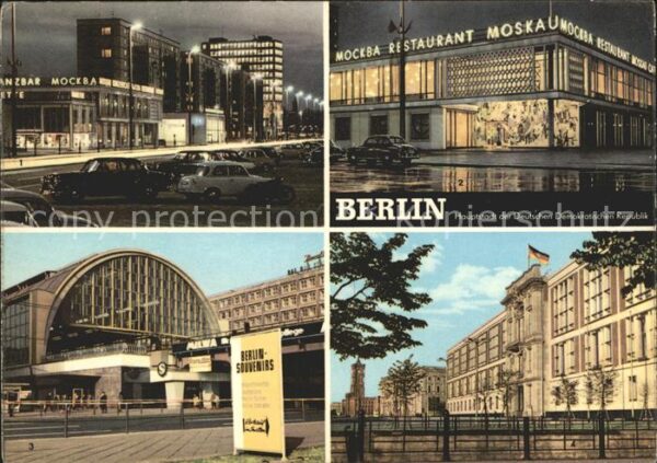 Berlin Karl Marx Allee Restaurant Moskau Bahnh