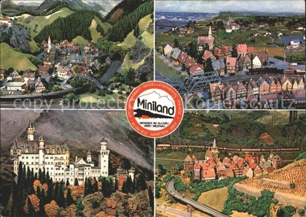 Wengen Kempten Allgaeu Miniaturlandschaft mit H0-Modelleisenba