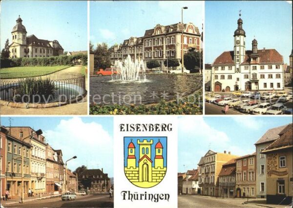 Eisenberg Thueringen Schlosskirche Platz der Republik Rathau