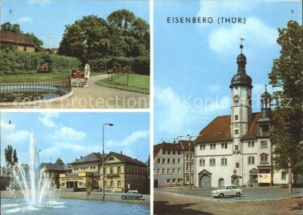 Eisenberg Thueringen Schlossgarten Platz der Republik Rathau