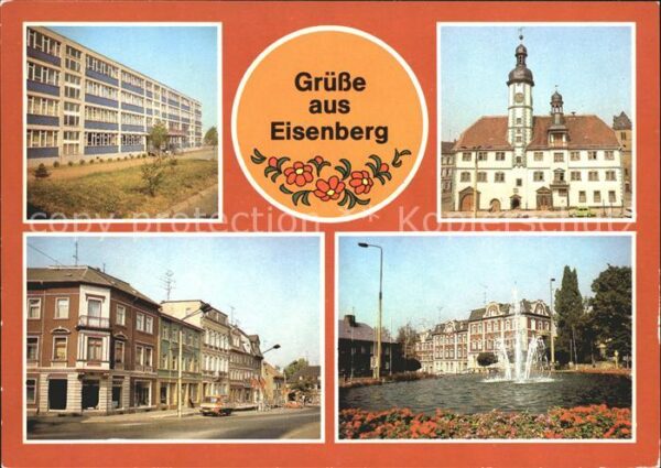Eisenberg Thueringen Georg Kunze Oberschule Rathaus Ernst Th