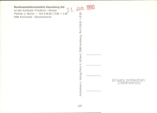 Knuellwald Autobahnraststätte Hasselberg Ost Gastr – Bild 2