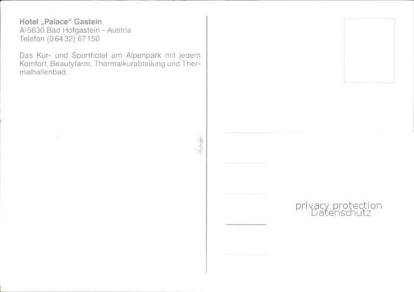 Bad Hofgastein Hotel Palace Gastein Kur und Sporthotel – Bild 2