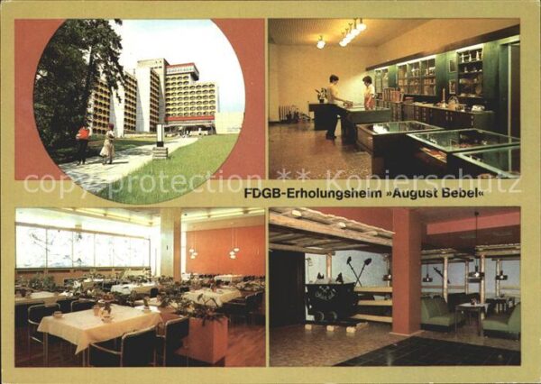 Friedrichroda FDGB Erholungsheim August Bebel Souveni