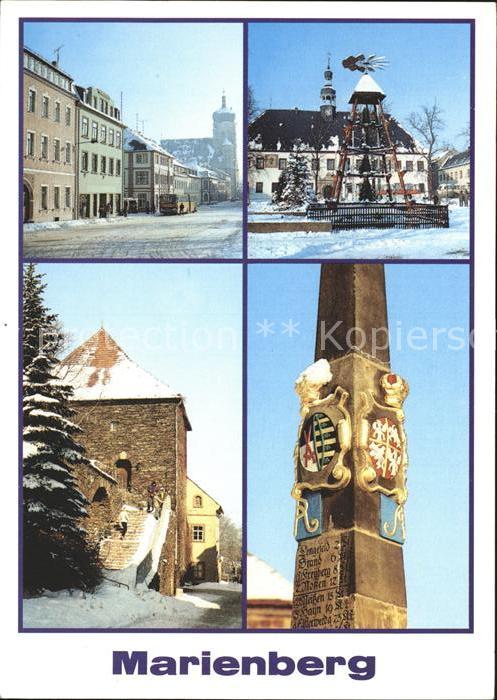 Marienberg Erzgebirge Markt Marienkirche Rathaus Pyramide Zsc