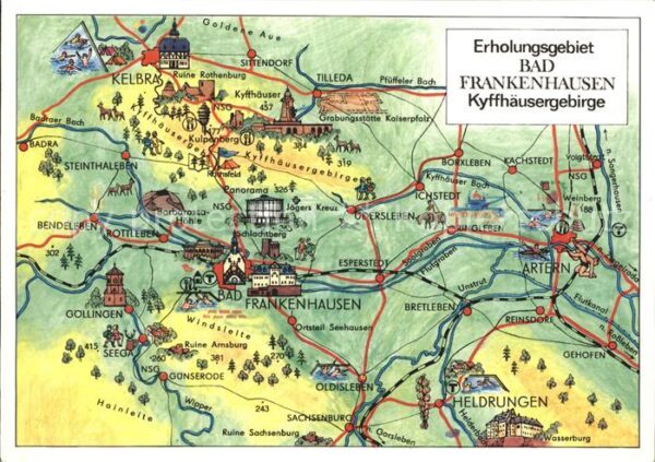 Bad Frankenhausen Gebietskarte