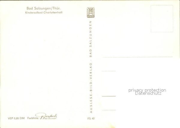 Bad Salzungen Kindersolbad Charlottenhall – Bild 2