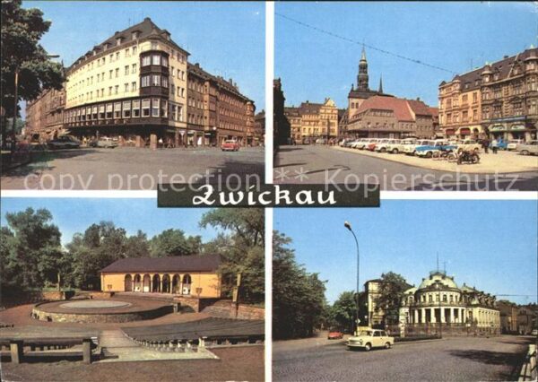 Zwickau Sachsen Ringkaffee Markt Freilichtbühne Milchba