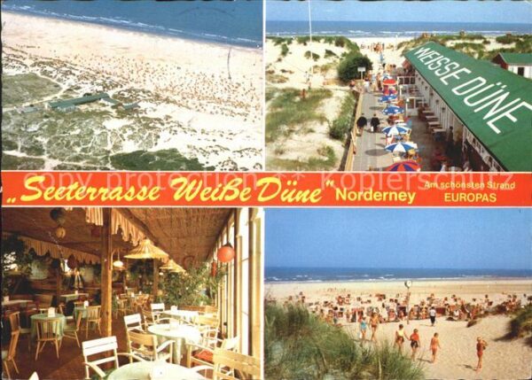 Norderney Nordseebad Seeterrasse Weisse Düne Strandpartien